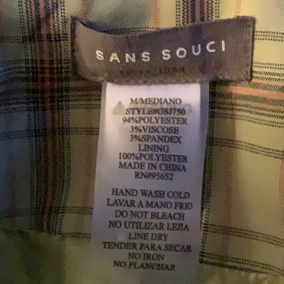 Sans Souci Green Plaid Cropped Blazer - Picture 3 of 5